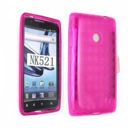 Nokia Lumia 521 TPU Gel Case (Hot Pink)